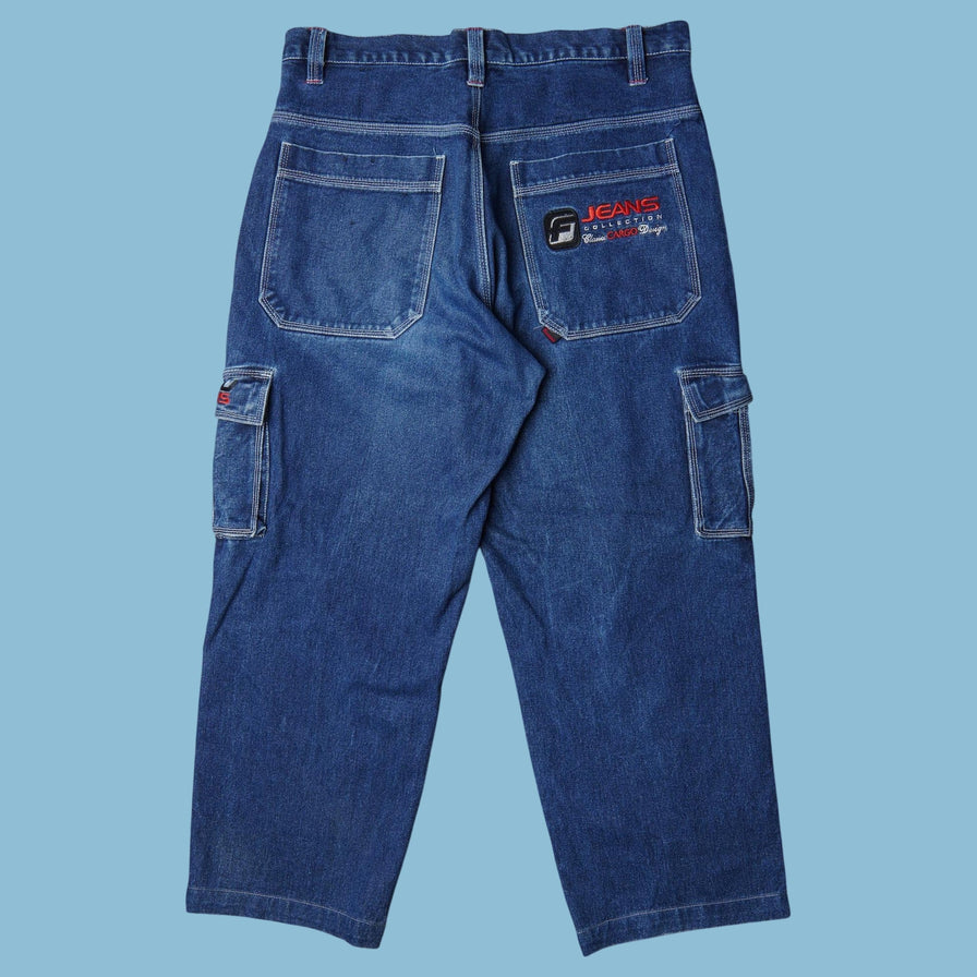 Vintage Y2K Classic Cargo Design Jeans - L