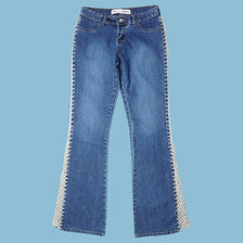 Vintage Y2K Crochet Detail Jeans - XS