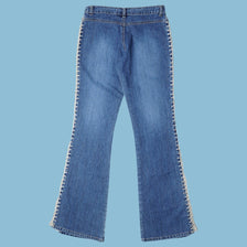 Vintage Y2K Crochet Detail Jeans - XS