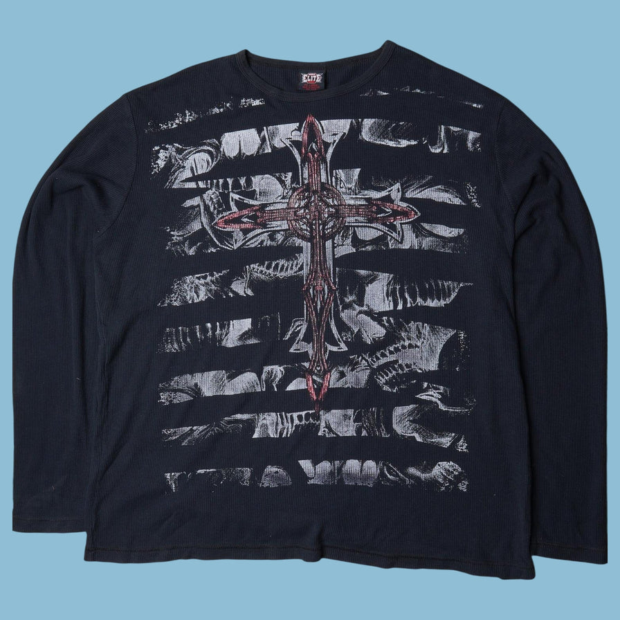 Vintage Y2K Cross Graphic Longsleeve - 2XL