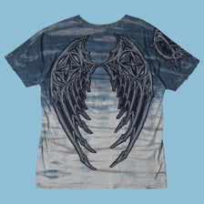 Vintage Y2K Cross Graphic T-Shirt - L