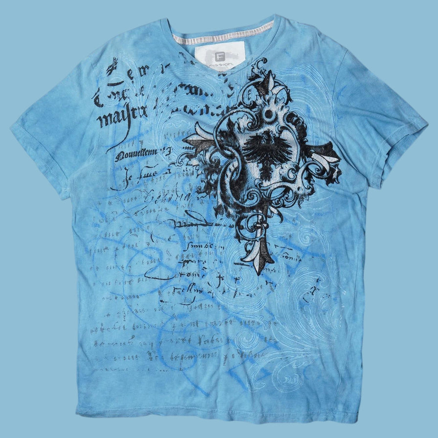 Vintage Y2K Cross Graphic T-Shirt - L