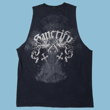 Vintage Y2K Cross Wings Graphic Tank Top - XL
