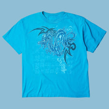 Vintage Y2K Dragon Tribal T-Shirt - S