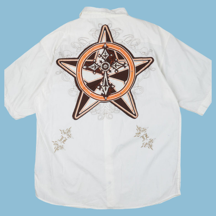 Chemise brodée aigle croix vintage Y2K - 2XL