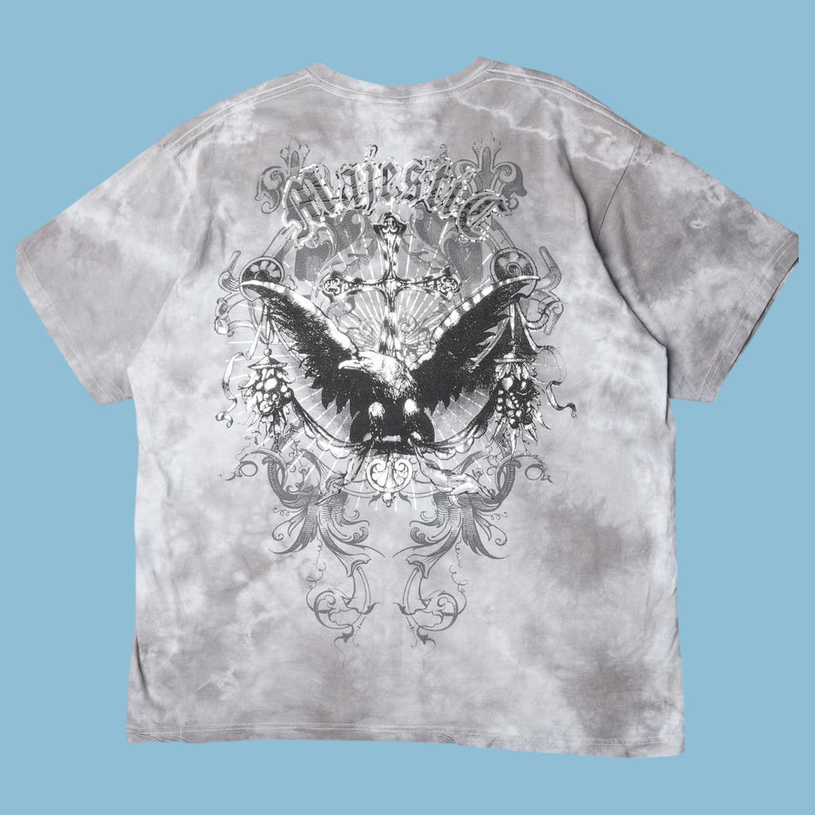 Vintage Y2K Eagle Graphic Tie-Dye T-Shirt - XL