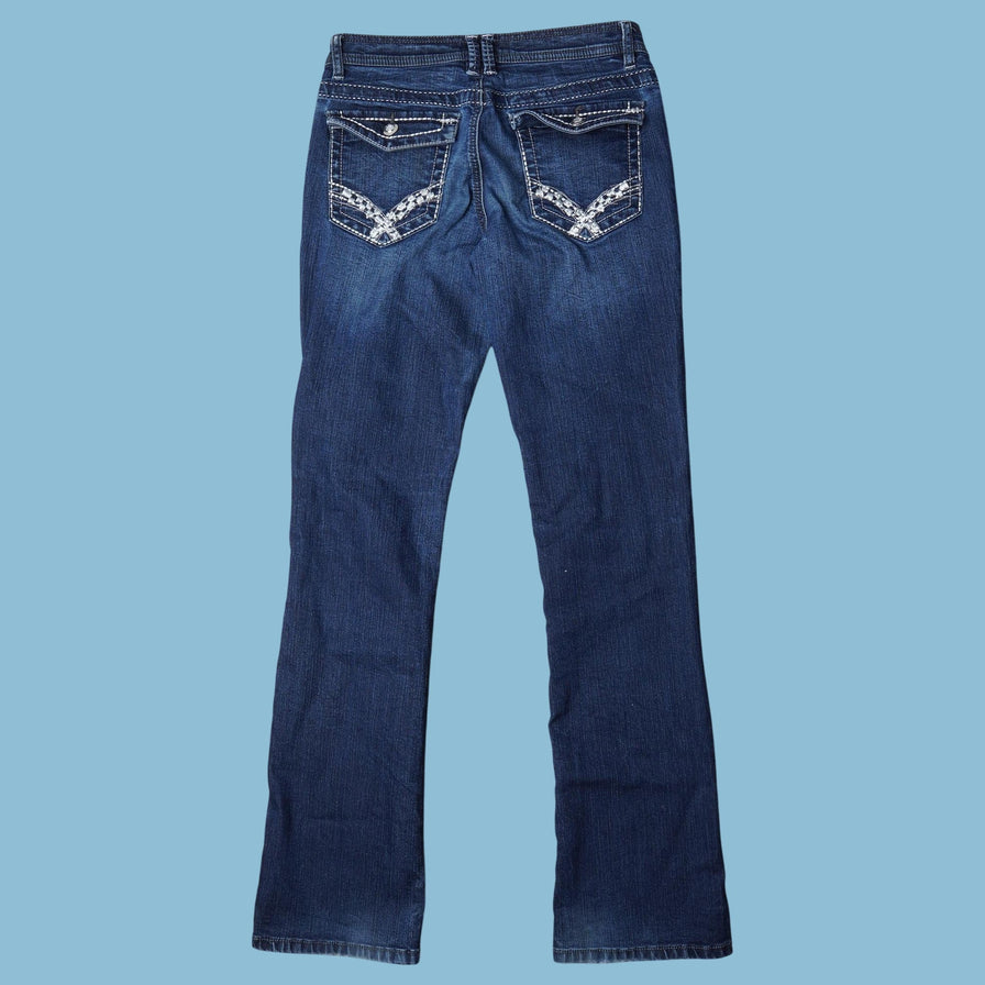 Vintage Y2K Embellished Bootcut Jeans - S
