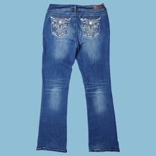 Vintage Y2K Embroidered Bootcut Jeans - L