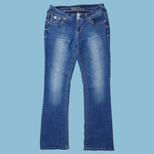 Vintage Y2K Embroidered Bootcut Jeans - L