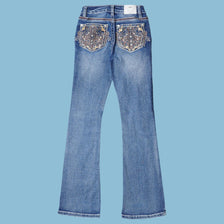 Vintage Y2K Embroidered Bootcut Jeans - XS