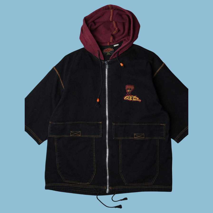 Vintage Y2K Embroidered Character Jacke - XL
