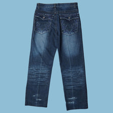 Vintage Y2K Embroidered Jeans - L