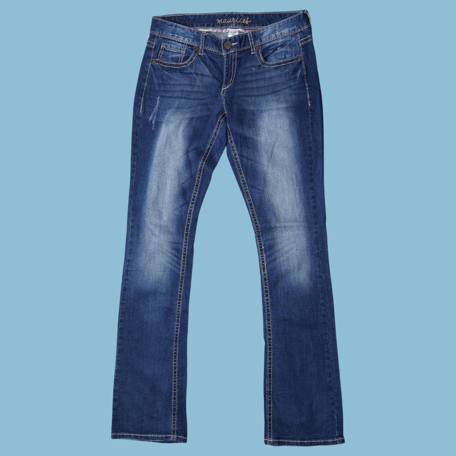 Vintage Y2K Embroidered Jeans - L