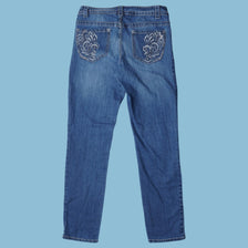 Vintage Y2K Embroidered Jeans - M