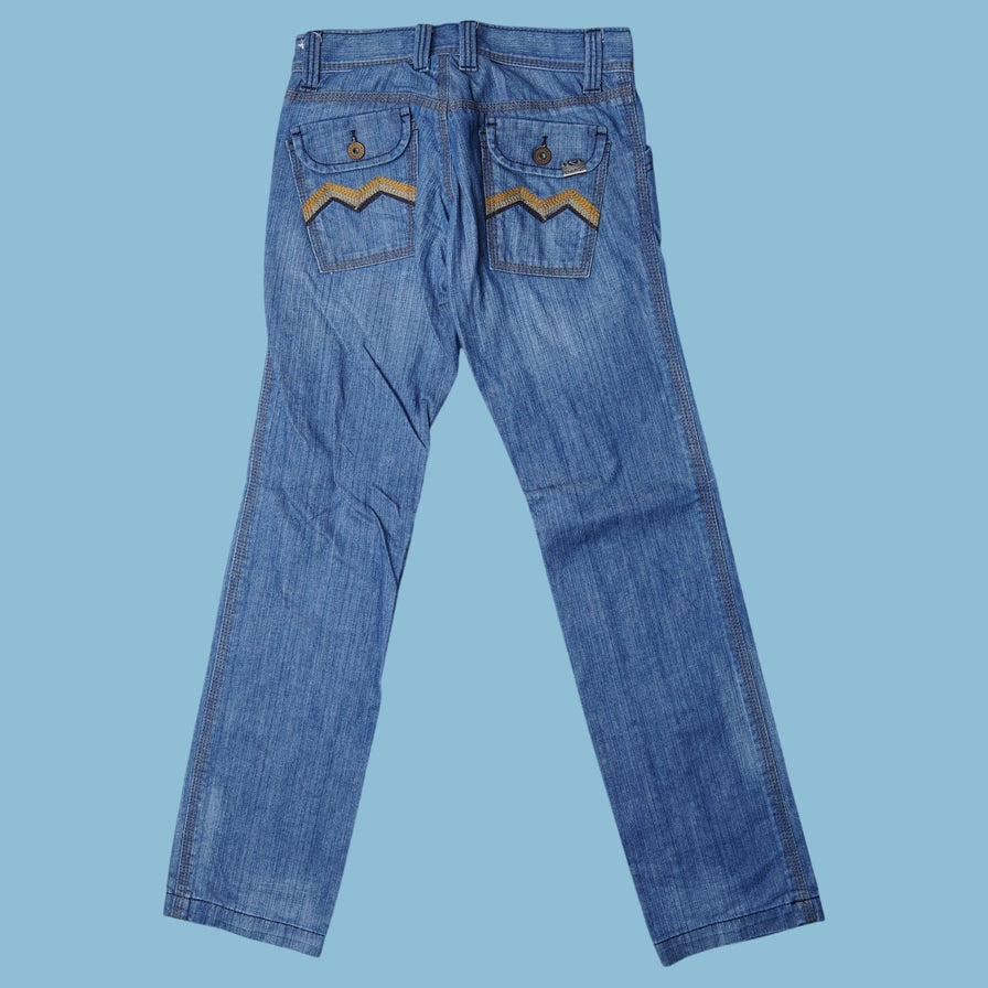 Vintage Y2K Embroidered Pocket Jeans - 32