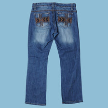 Vintage Y2K Embroidered Pocket Jeans - L