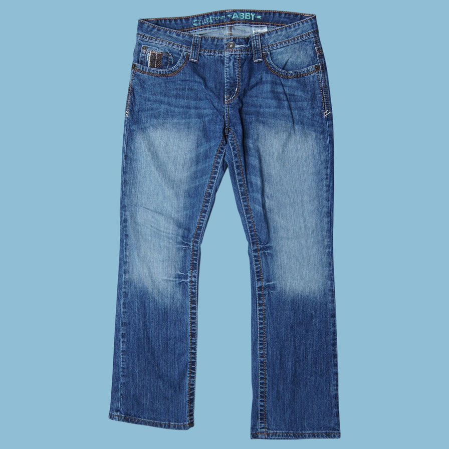 Vintage Y2K Embroidered Pocket Jeans - L