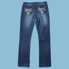 Vintage Y2K Embroidered Pocket Jeans - M