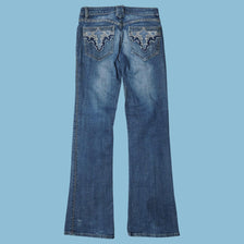 Vintage Y2K Embroidered Pocket Jeans - XS