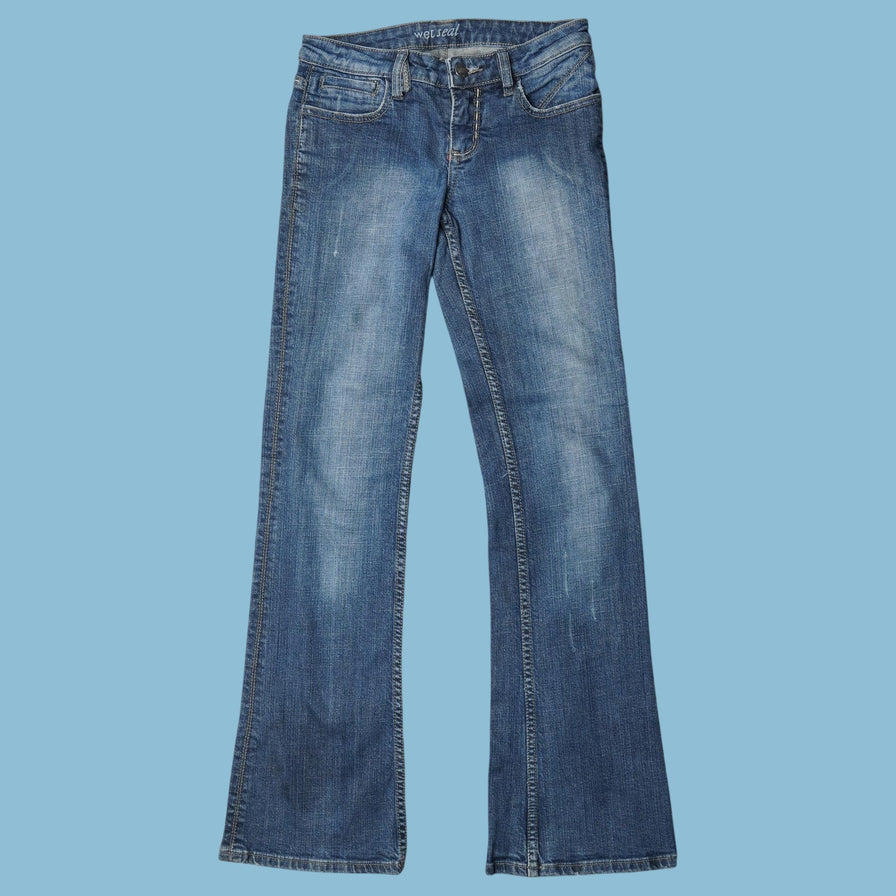 Vintage Y2K Embroidered Pocket Jeans - XS