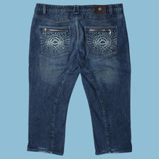 Vintage Y2K Embroidered Starburst Jeans - 2XL