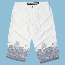 Vintage Y2K Fishbone Tiki Print Shorts - S