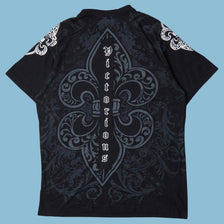 Vintage Y2K Fleur de Lis Graphic T-Shirt - 2XL