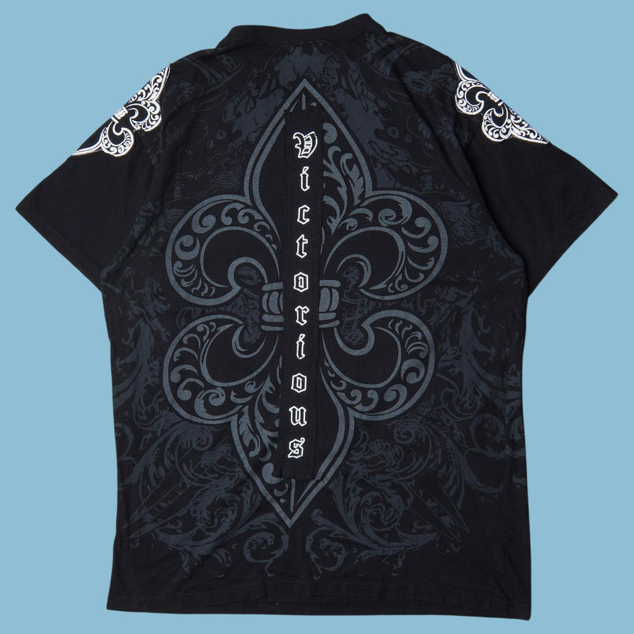 Vintage Y2K Fleur de Lis Graphic T-Shirt - 2XL