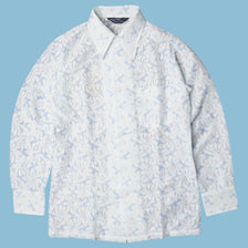 Vintage Y2K Floral Lace Hemd - M