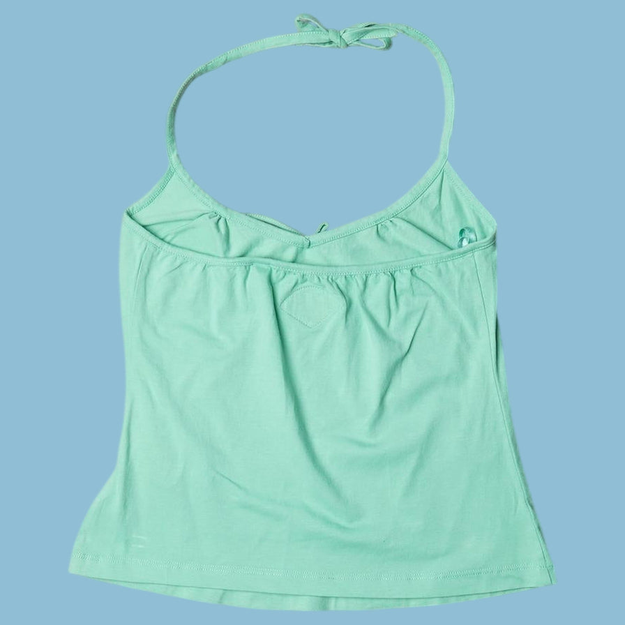Vintage Y2K Killah Tropical Print Halter Top - M