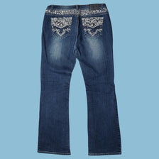 Vintage Y2K Lace Embellished Jeans - XL
