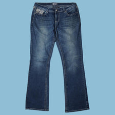Vintage Y2K Lace Embellished Jeans - XL