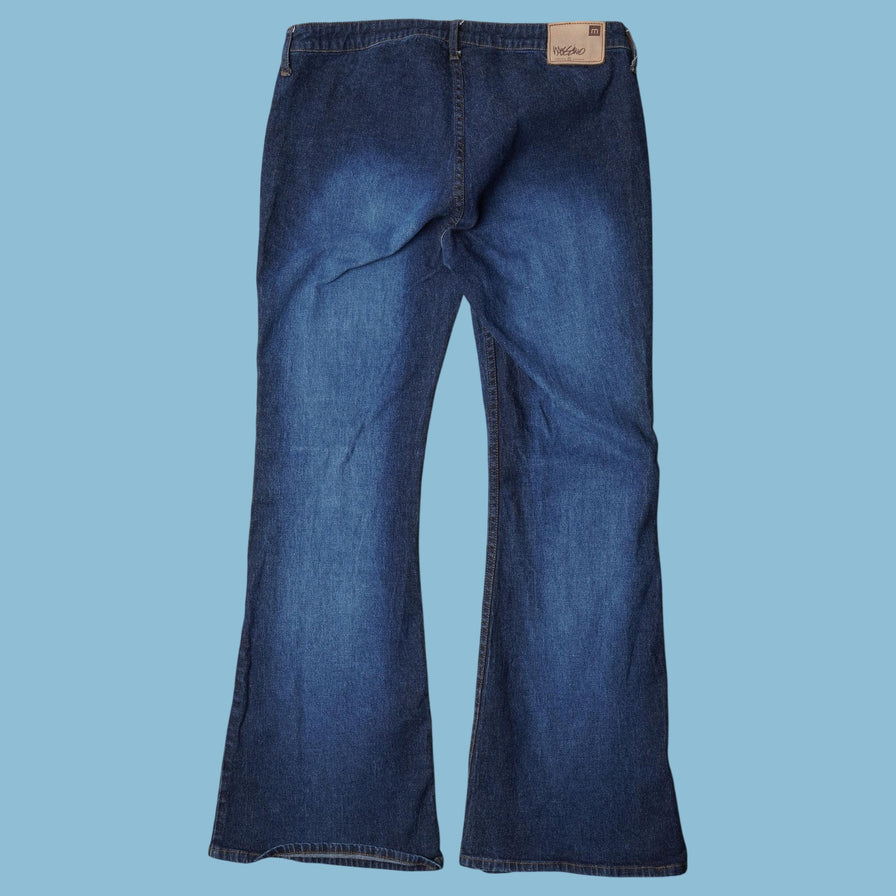 Vintage Y2K Lace-Up Flare Jeans - XL