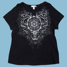 Vintage Y2K Ornament Graphic T-Shirt - XL