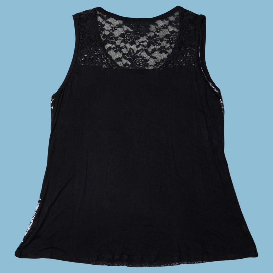 Vintage Y2K Ornament Print Tank Top - L