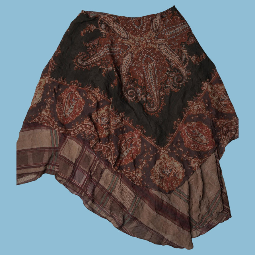 Vintage Y2K Ralph Lauren 100% Silk Rock - L