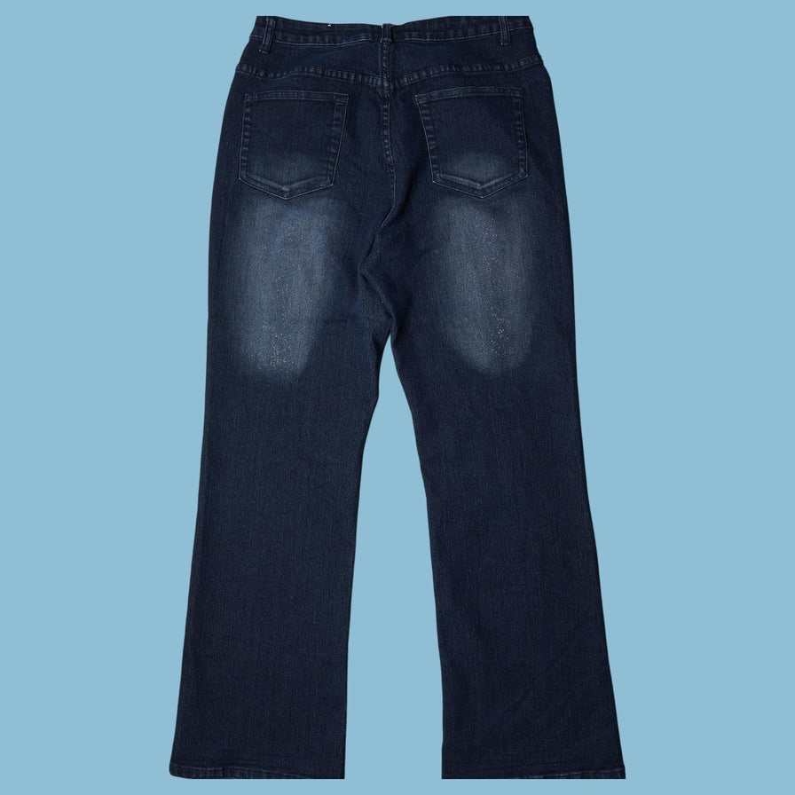 Vintage Y2K Paris Eiffelturm Print Jeans - L