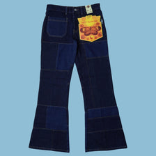 Vintage Y2K Patchwork Schlaghose Jeans - S