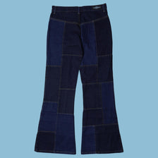 Vintage Y2K Patchwork Schlaghose Jeans - S