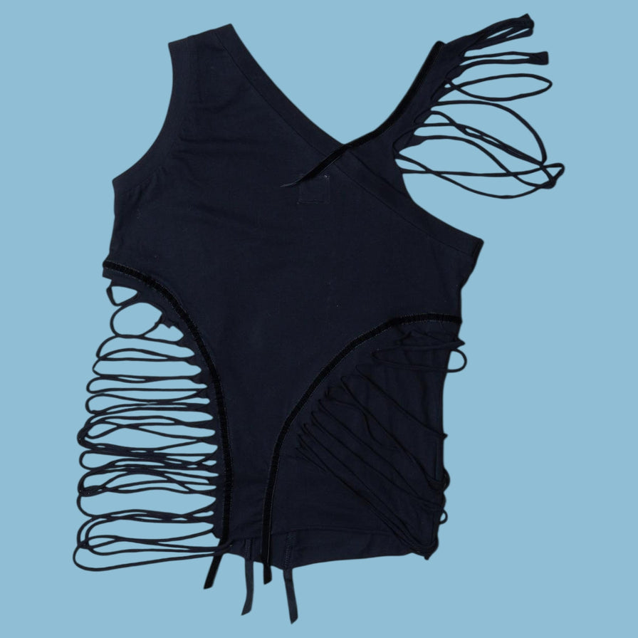 Vintage Y2K Pleasure Destroyed Tank Top - M