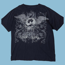 Vintage Y2K Rage Fury Skull Graphic T-Shirt - XL