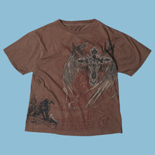 Vintage Y2K Redemption Cross Wings T-Shirt - L