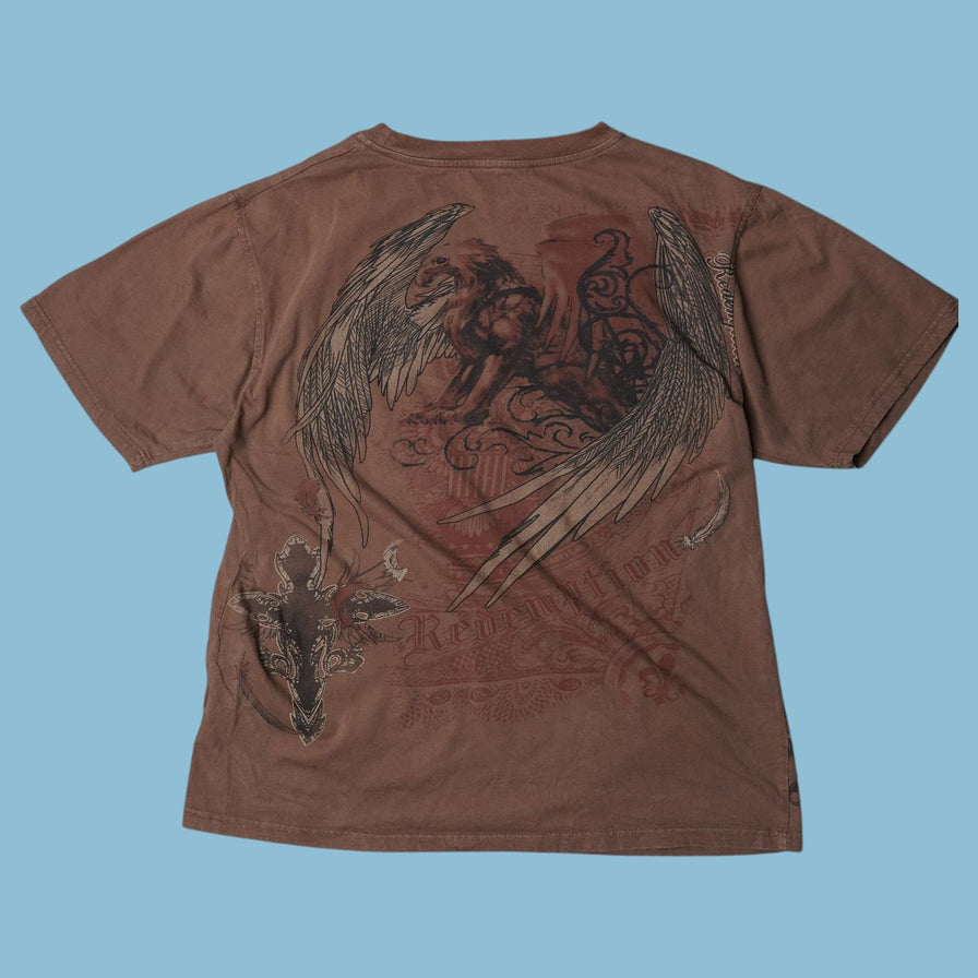 Vintage Y2K Redemption Cross Wings T-Shirt - L