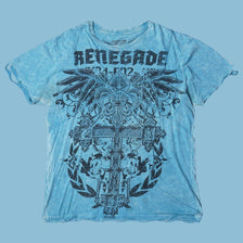 Vintage Y2K Renegade Cross Graphic T-Shirt - XL