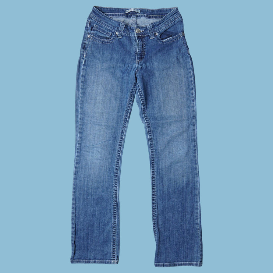 Vintage Y2K Rose Embroidered Jeans - S