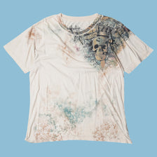 Vintage Y2K Skull Crown Graphic T-Shirt - L