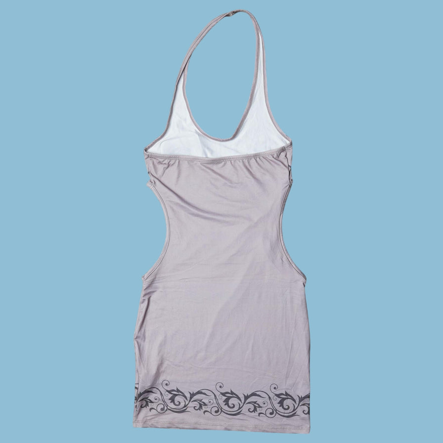 Vintage Y2K Skull Wings Forever Halter Top - S