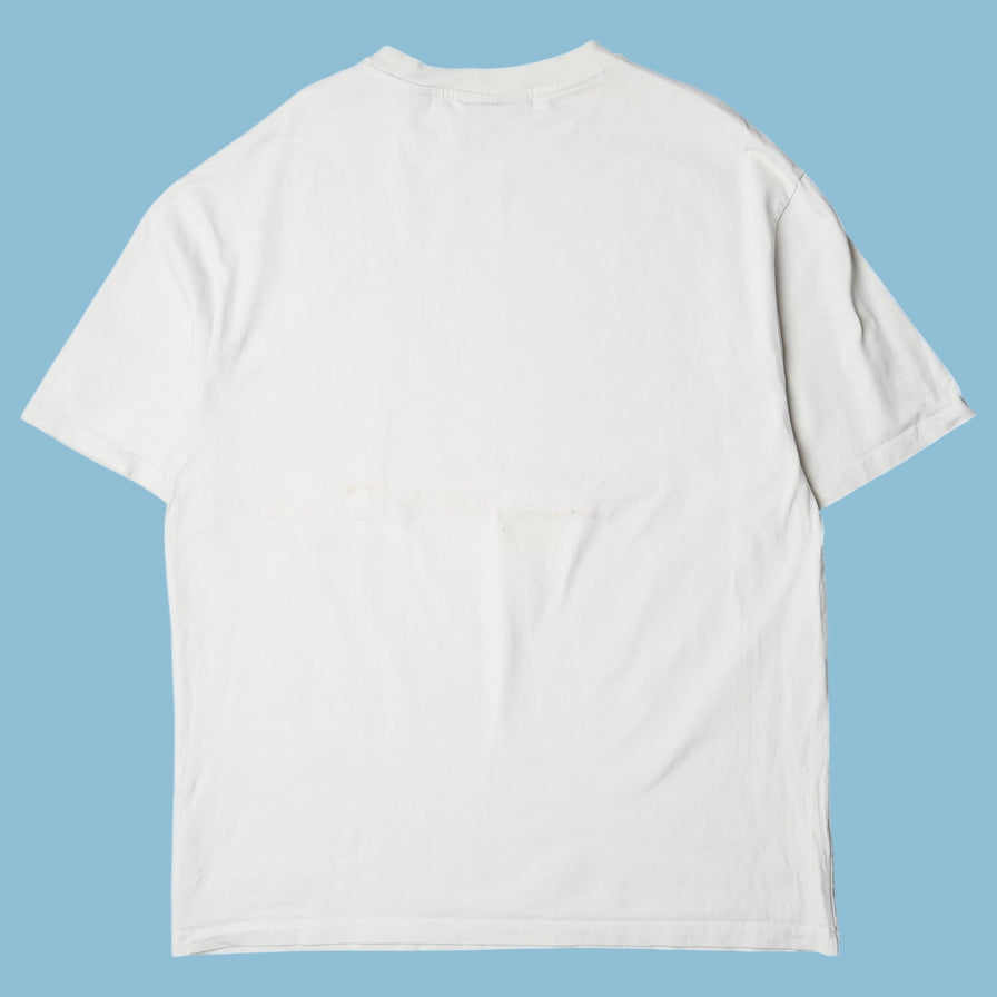 Vintage Y2K Supply & Demand Skull Graphic T-Shirt - L