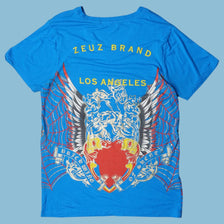 Vintage Y2K Tattoo Print T-Shirt - M