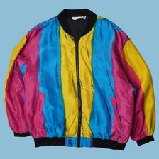 Vintage Y2K Tie-Dye Bomberjacke - L
